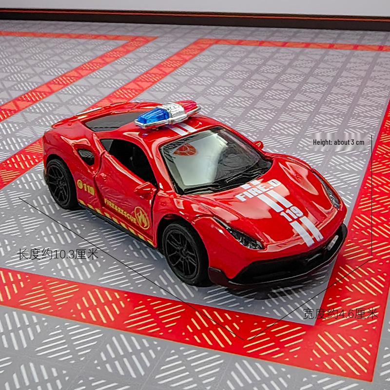 1:43 Сплавной Спортивный Автомобиль с Инерционным Механизмом Игрушка Фигурка для Детей - Приз из Автомата с Когтем Гашапон.