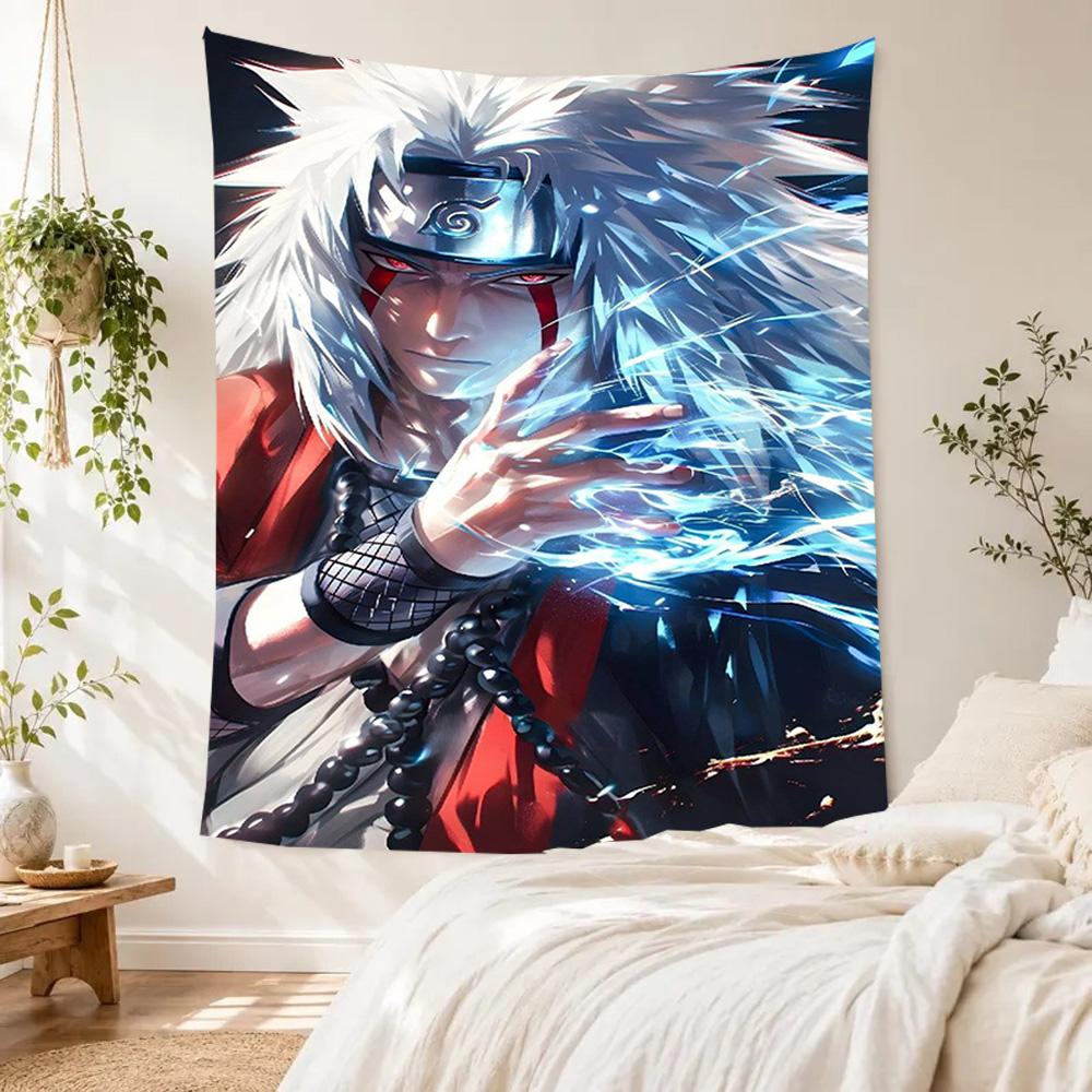 Naruto Aesthetic Tapestry Cozy Warm Perfect for Balcony Dorm Wall Reading Corner Versatile Decor Tasseled Design Gift for Thanksgiving Christmas