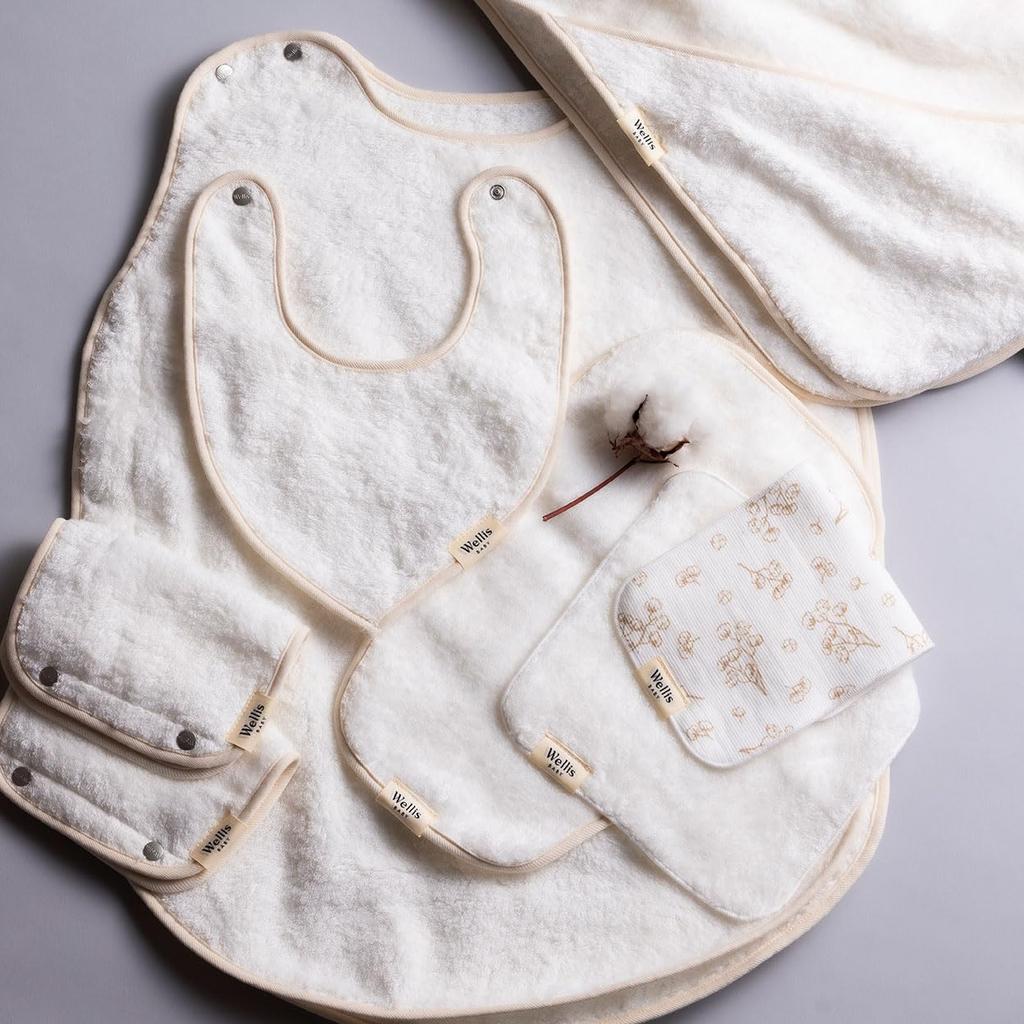 Wellis BABY Entry Box Navy Large Mommy Towel (Small Bib, Bib, Navy)