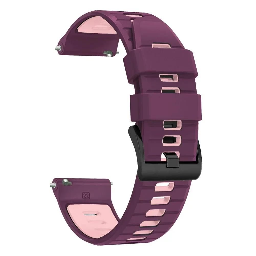 Спортивный силиконовый ремешок для TicWatch Pro 3 Ultra Ремешок для E3 E2 S2 Pro X GTW 2021 Браслет для умных часов 20 мм 22 мм Мягкая петля Ремешок для часов