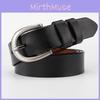 Womens Genuine Leather Waist Belt With Classic Alloy Buckle For Stylish Casual Looks