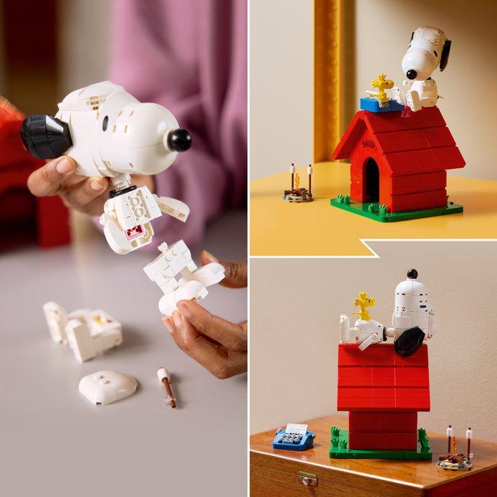 LEGO Ideas 21368 Peanuts : La Niche de Snoopy - Set de Construction Adulte - Décoration