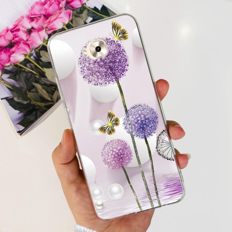 Soft TPU Slim Capa For ASUS ZENFONE ZOOM S ZE553KL Case ASUS ZENFONE 4 SELFIE ZD553KL Back Cover Transparent Cow Print Lion Etui