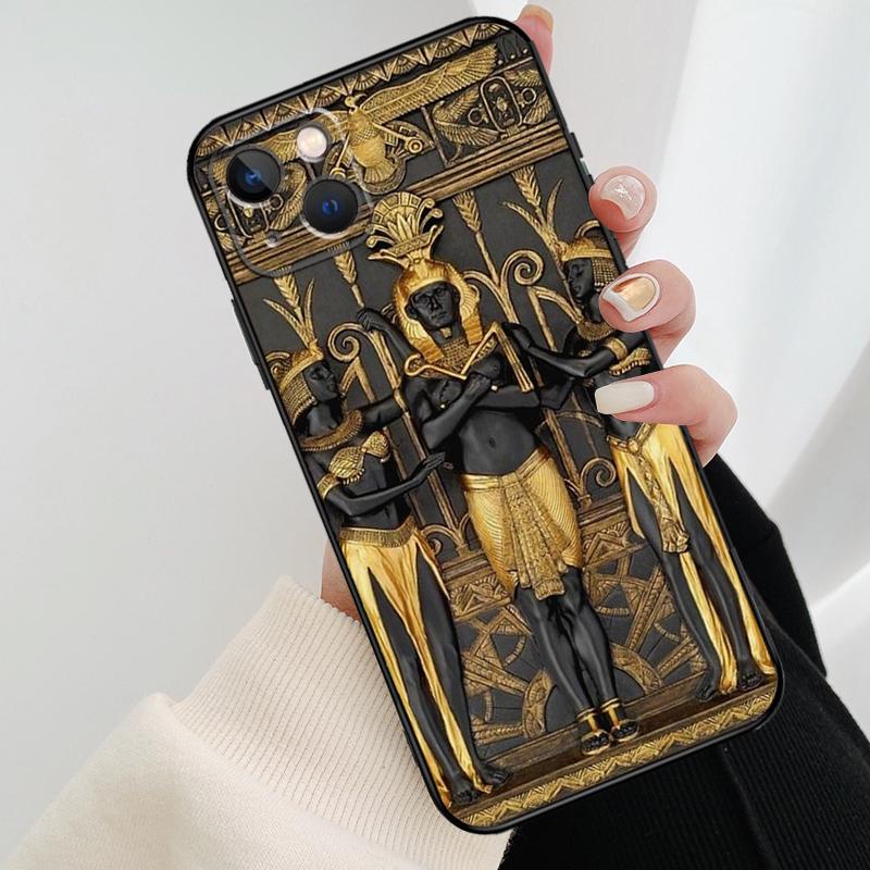 Чехол для телефона с муралом Фараона Египта Для iPhone 17 Pro Max 15 14 13 11 12 16 Pro Max mini 15 16 Plus 16e 17 Air Cover