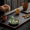 Meditation Frog Incense Stick Holder Ceramics Lotus Leaf Sitting Frog Incense Burner Home Office Desktop Decoration Ornament