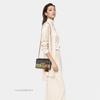 [Pre-Owned] Padlock Moonlight Treasure Box Series Metal Lock Logo Canvas And Leather Crossbody Bag Small - Good #11P1W0N