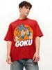 Унисекс Оверсайз Футболка с Графикой Dragon Ball Goku Аниме Мужская Женская Короткий Рукав Стритвир Лето 2026 Повседневные Топы Y2k Детская