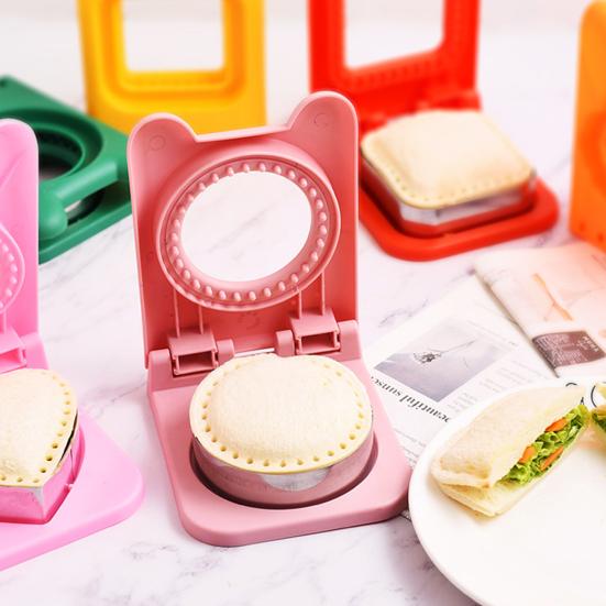 Sandwich Cutter And Sealer Pocket Sandwiches Maker Stainless Steel Blades Sandwich Cutting Tools for Kids