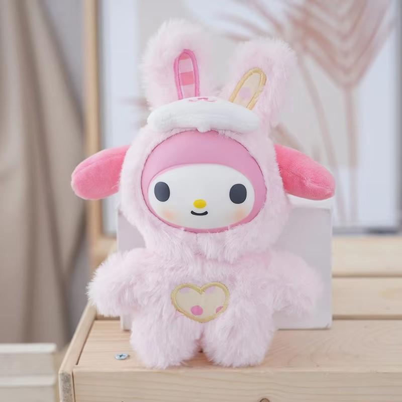 Мультяшная брелок-брелок Hello Kitty Зайчик Косплей Милая ПВХ Кукла Кукла Мягкий Пушистый Подвеска для Сумки Украшение для Рюкзака Брелок Женские Подарки