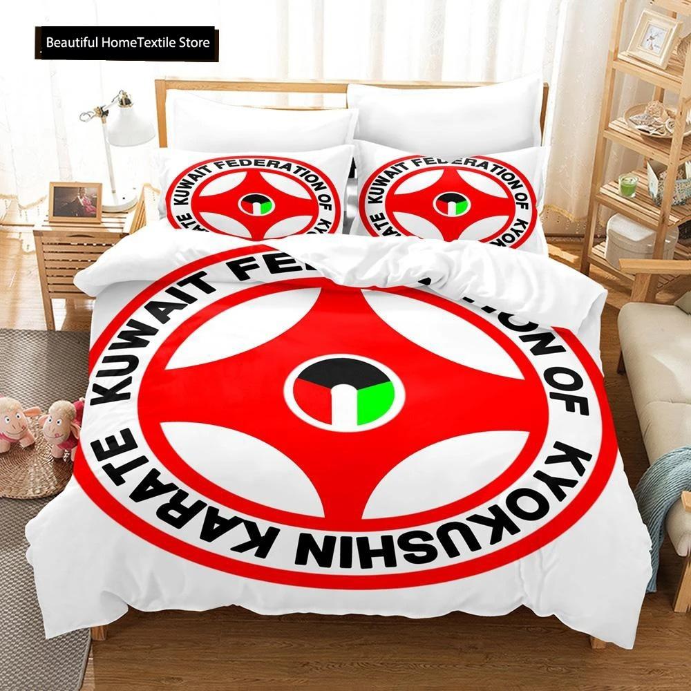 3D-печатный комплект постельного белья Kyokushin Karate для мальчиков и девочек, двуспальный, пододеяльник, наволочка, кровать для детей и взрослых, домашний текстиль