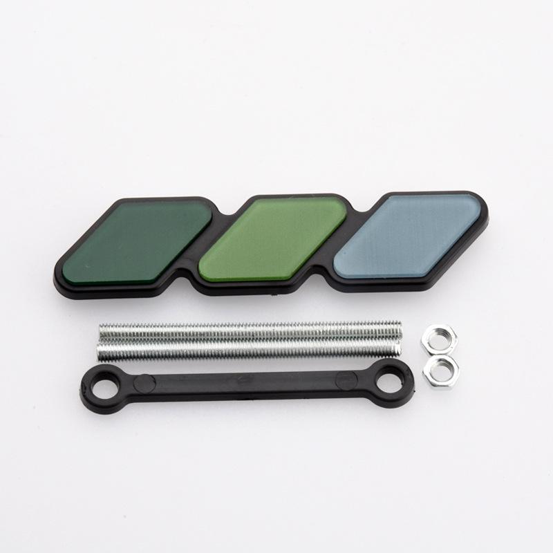 3D ABS Car Tri-color 3 Grille Logo Front Grill Decals Emblem Badge Sticker For Toyota Tacoma 4Runner Tundra FJ RAV4 Accessories N33