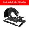 Universal Angle Grinder Stand: Adjustable Cutting Base with Polishing and Sawing Capabilities, Includes Protective Cover