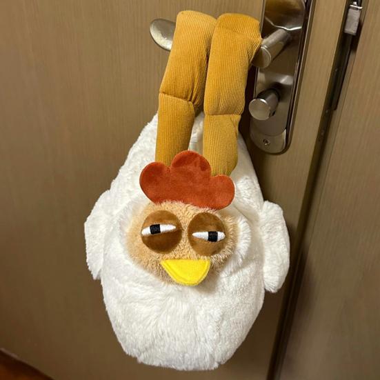 Fuzzy Chicken Purse Cute Chicken Shoulder Bag Fluffy Plush Hen Animal Prank Gift Handbag Kawaii Stuffed
