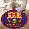 Коврик-сиденье для стула, Круглый ковер, Ковер для офиса, Barcelona FCB, Футбольная форма, Машинная стирка, Нескользящий, Подходит для гостиных, спален