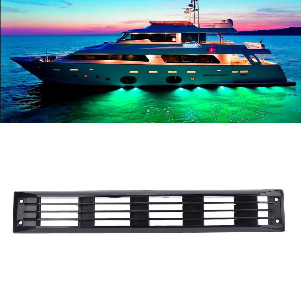 RV Exhaust Vent Cover Grille Mesh Type Stylish Motorhome Outside Sidewall Vent for Boat Yacht Trailers