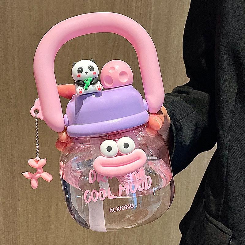 Summer Celebrity Large Capacity Insulated Tumbler - Cartoon Ice Buster Straw Cup for Kids