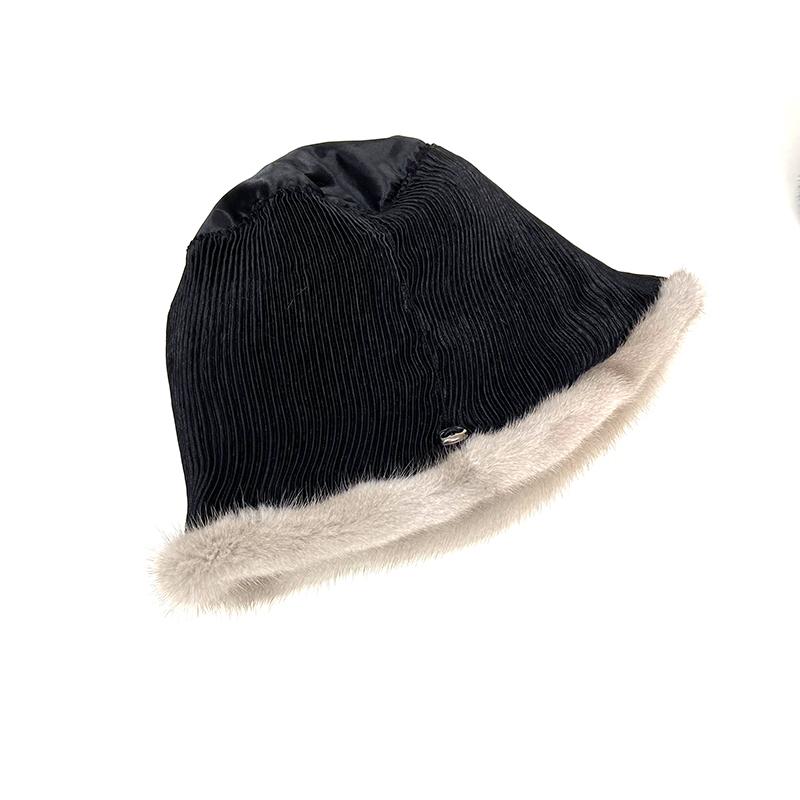 Женские шапки с ананасом из натурального меха норки, зимние теплые шапки с полным мехом, роскошные шапки из натурального меха, уличные снежные шапки