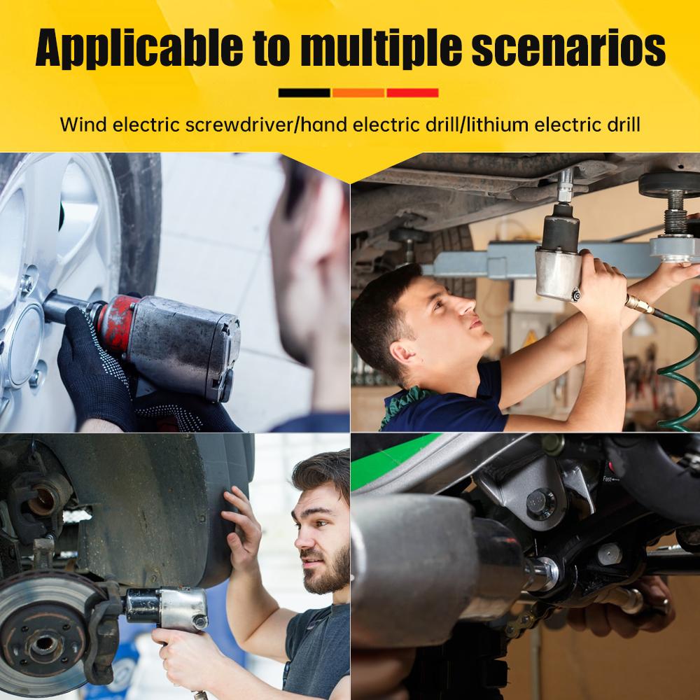 6 мм-19 мм магнитные головки шестигранные головки 1/4" шестигранный хвостовик набор сверл пневматический шуруповерт набор головок бит