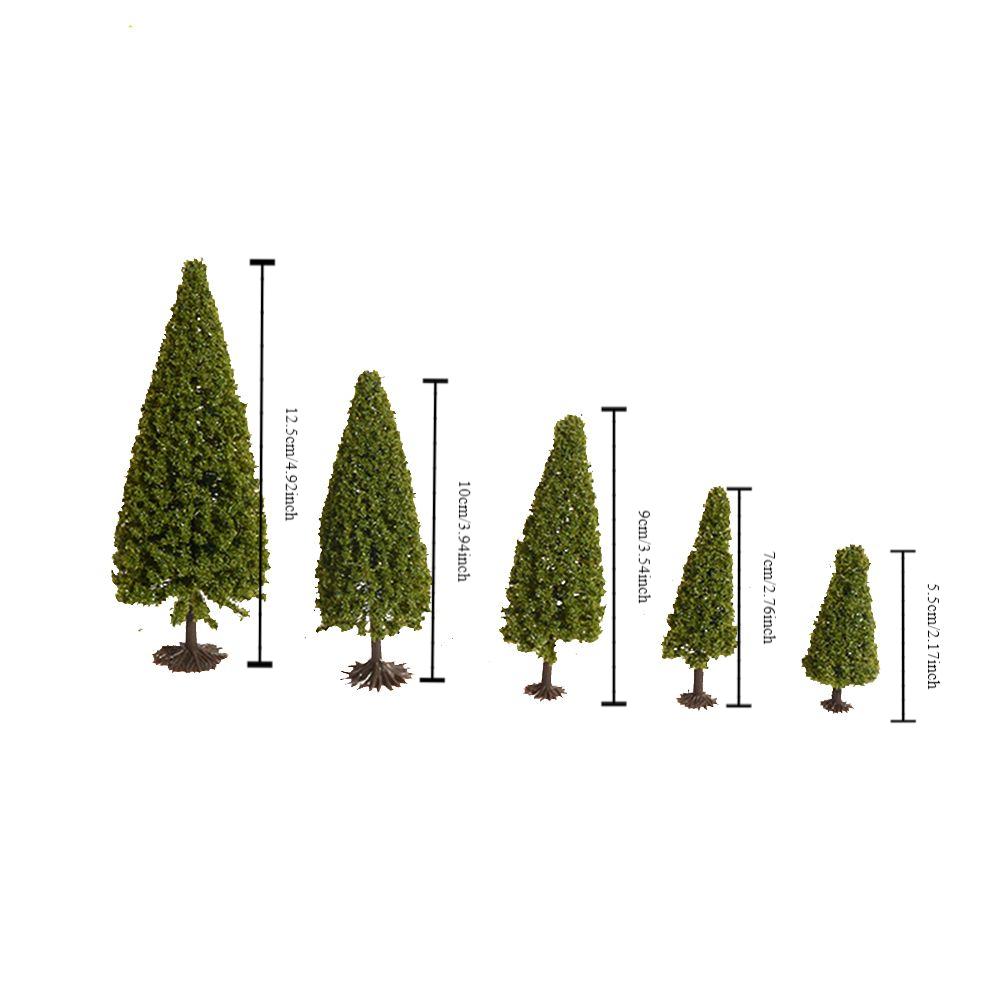 Building Model Dollhouse Ornament Christmas Tree Pine Tree Model Tower Pine Greening Landscape