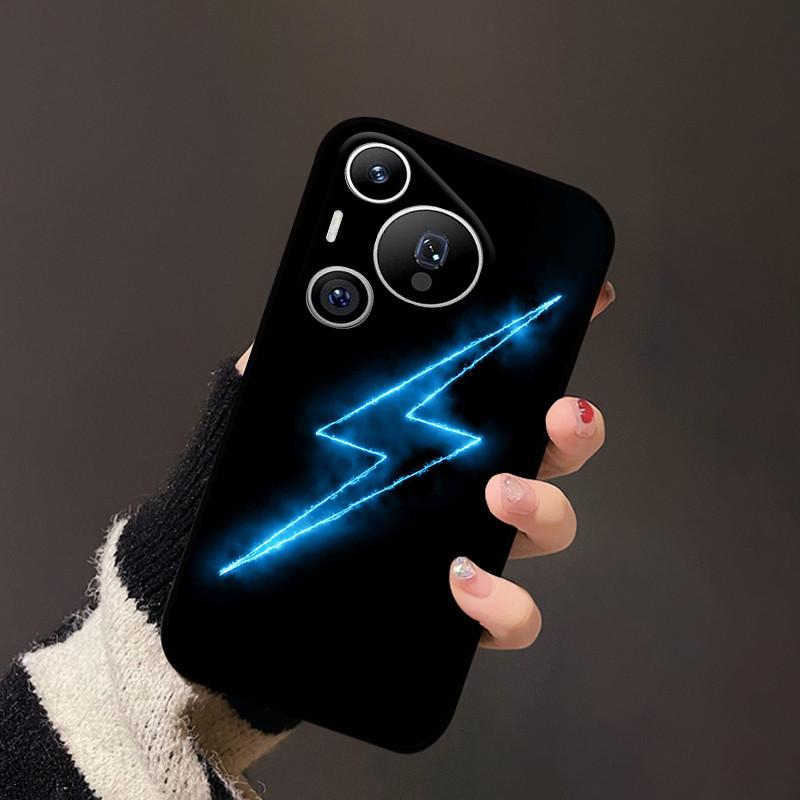 Чехол для Huawei Pura 70 Черный Матовый Милый Мягкий Силиконовый ТПУ Чехлы для Pura70 Pro Pura 70 Pro+ Плюс Ультра Чехол Защитный Fundas