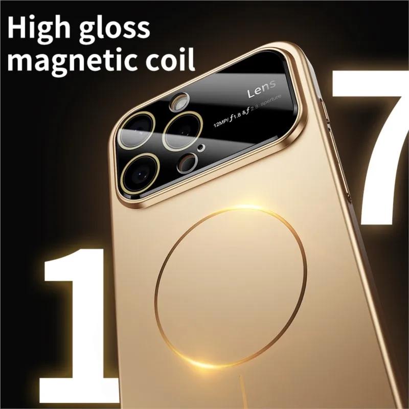 Luxury For Magsafe Wireless Charging Case for iPhone 16 15 14 13 12 11 Pro Max Magnetic Shockproof Matte Camera Protection Cover