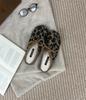 French Fairy Style Lamb Wool Lace-up Flat-bottomed Wool Shoes, Women Wear New Lazy One-pedal Thermal Cotton Shoes In Winter