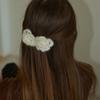 Slowslowly Camellia Handmade Crochet Mohair Knit Mini Hairpin _ 4Colors