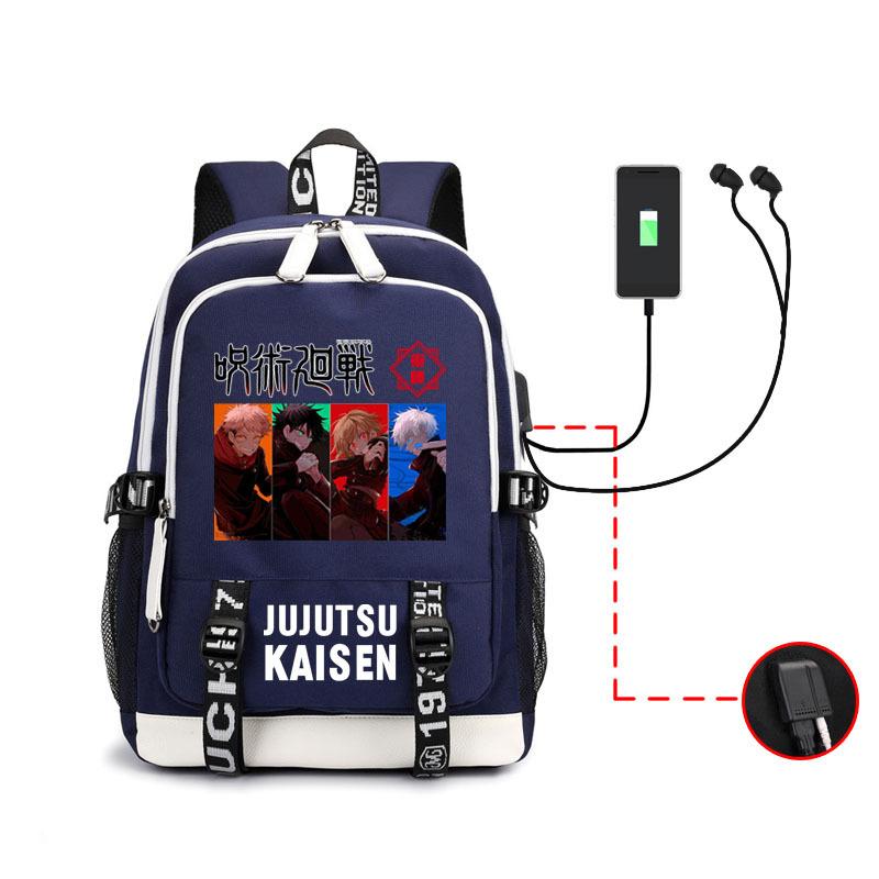 Рюкзак Spell Return Мужской Анимация Наушники Школьная Сумка USB-зарядка Рюкзак большой емкости Узор