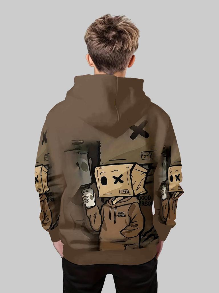 Новое аниме худи, 3D мультяшная детская одежда для мальчиков и девочек, осенняя одежда с длинным рукавом, подходит для детей в возрасте 5-14 лет