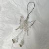 Bell Silver Butterfly Phone Chain Charm Mobile Keychain Lanyard Mobile Phone Pendant  Jewelry Gift