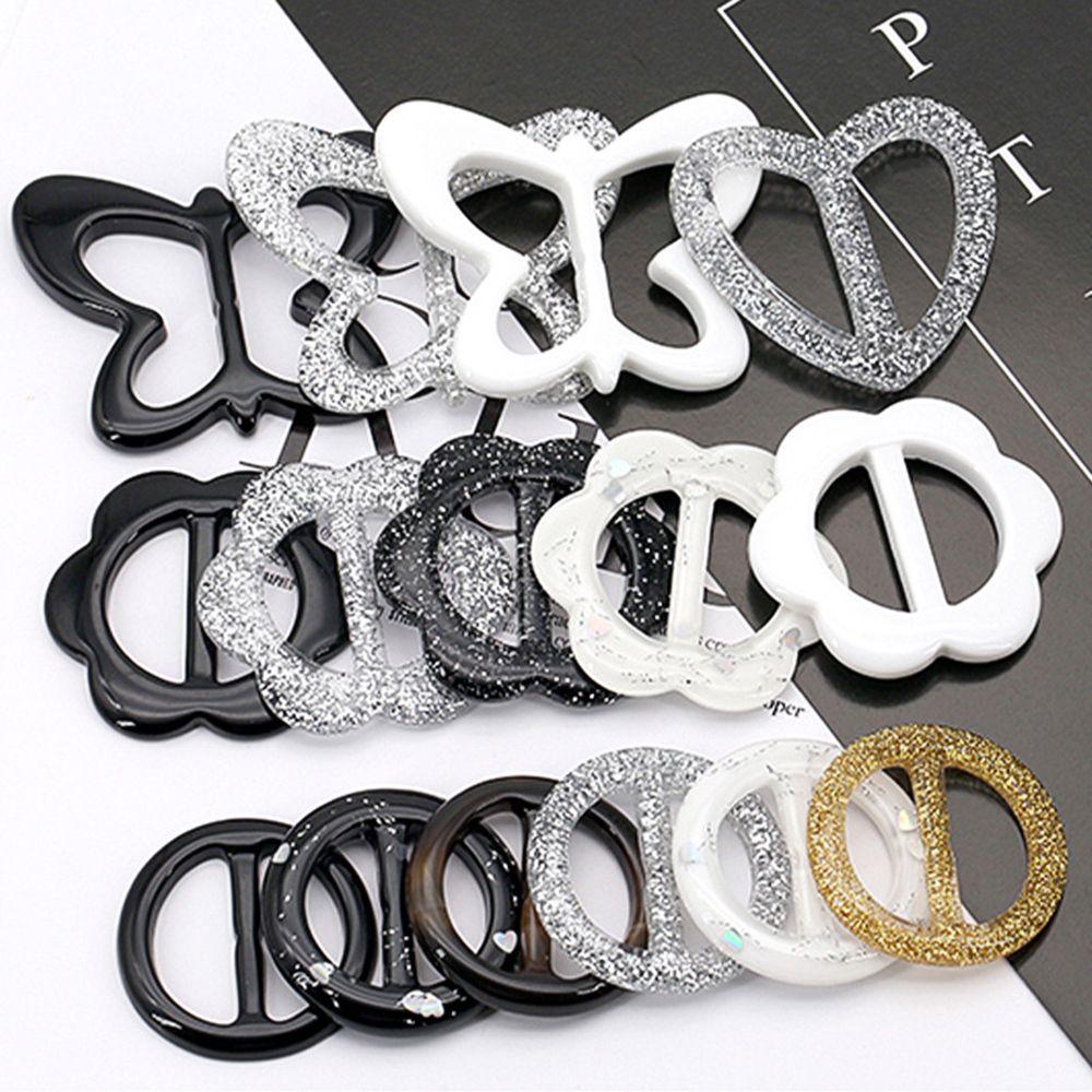 Flower Clothes Decoration Round Garment Accessories Garment buckle T Shirt Clips Resin Scarf Buckle