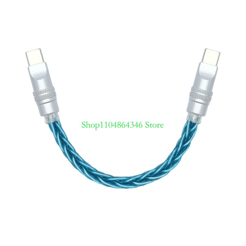 Type C Braided Eight Cored Silver Plated Copper Cable Enhances Durability and Rapid Charging For Phone16 Tablets mate70