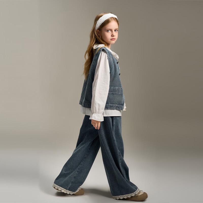 Детский джинсовый рабочий жилет Montjoi Kids, комплект