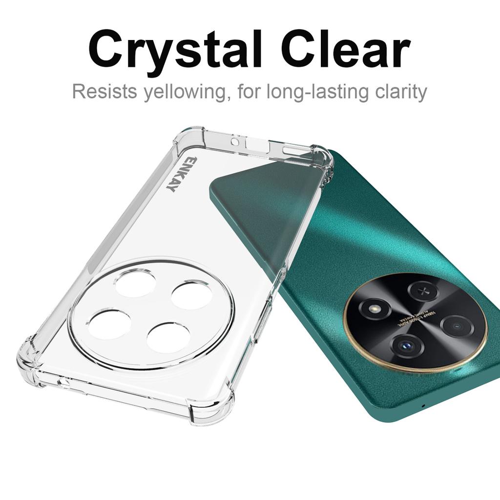 ENKAY HAT PRINCE Чехол для Huawei nova 12i 4G TPU Усиленные углы HD Прозрачный чехол для телефона