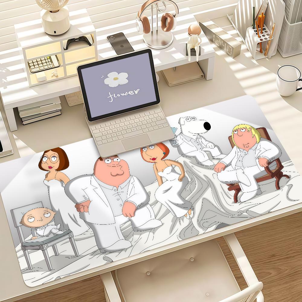 Anime Ffamily Gguy Mouse Pad Anti Slip Rubber Edge Locked Thickened Laptop Gaming Desk Mat