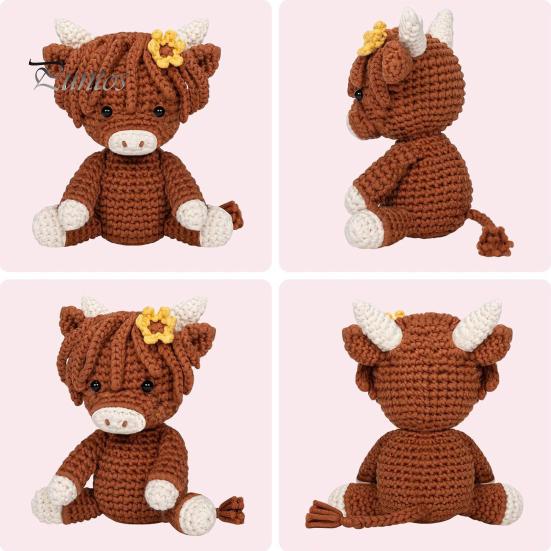 Полный набор для вязания крючком с животными для начинающих, предварительно начатые инструменты для ленточной пряжи, слон, собака, бабочка, лягушка, полный набор «сделай сам» для взрослых и детей