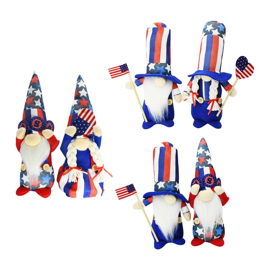 4th Patriotic Gnome, Independence Day Gnome, Uncle Gnome, Red And Blue Gnome, Stars And Stripes Gnome, Gnome Doll