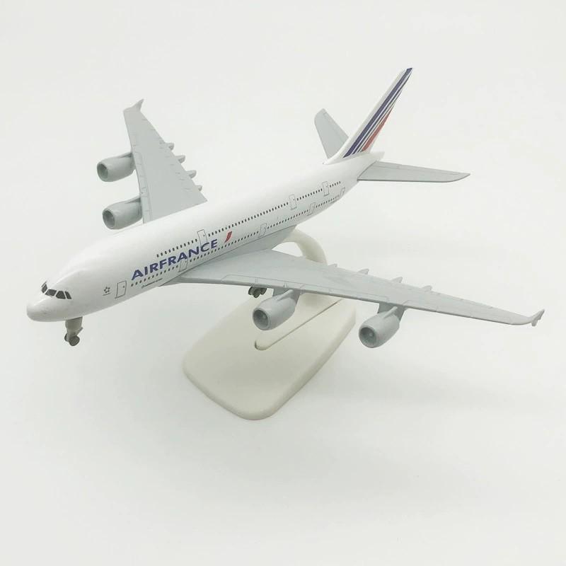 Модель самолета Air France A380 Airways, сплав, 20 см, масштабная модель самолета, со стойкой для самолетов, для коллекций, хобби, подарок