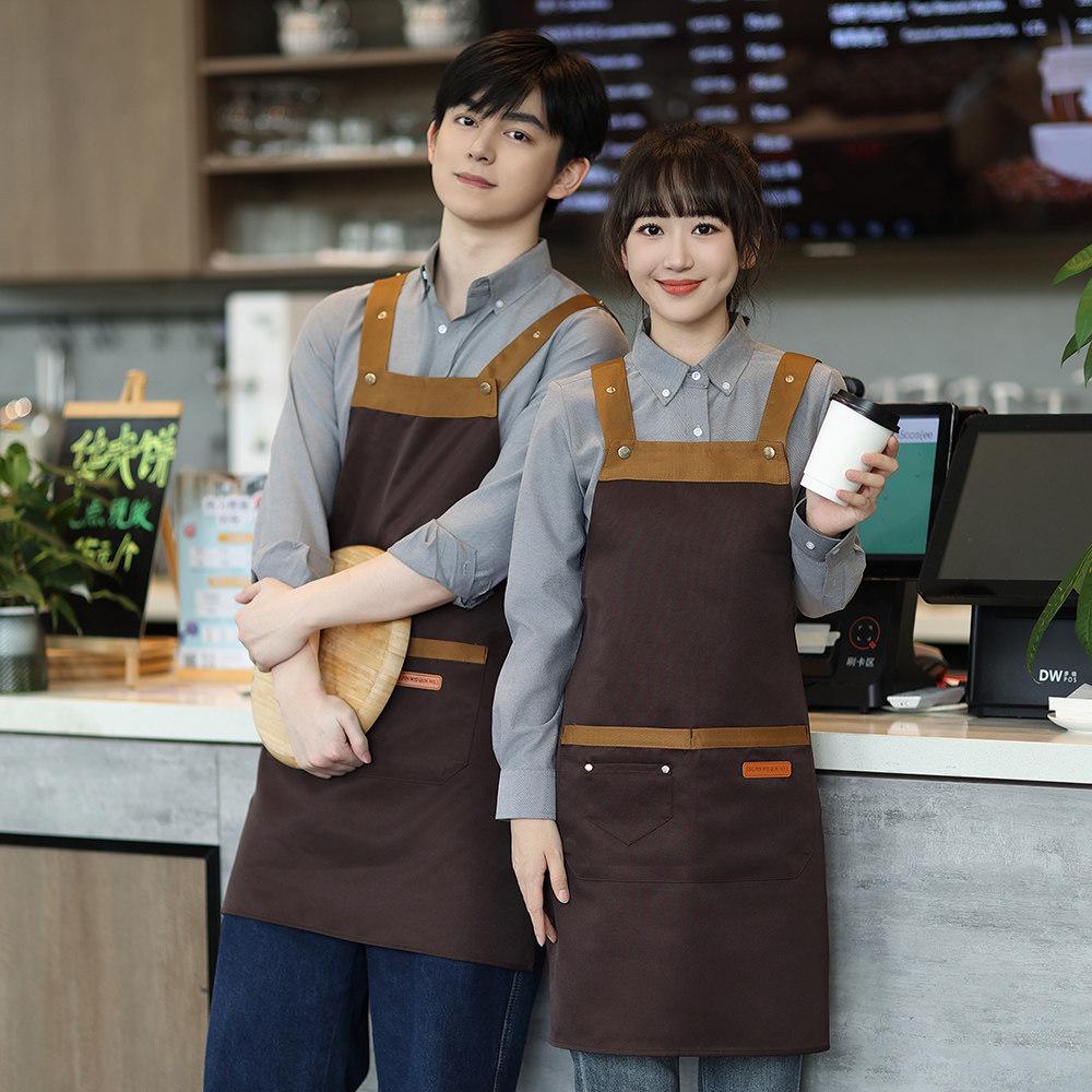 Customized Waterproof & Oil-Proof Apron for Restaurants, Supermarkets, Cafes - Perfect Workwear for Men