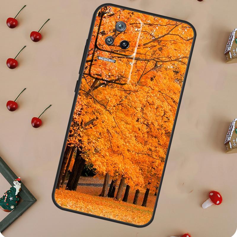 Чехол "Осенние листья" для POCO X6 Pro X3 X5 F5 M6 Pro F3 M5s Чехол для Xiaomi 13T Pro 14 11T 12T 12 13 Lite