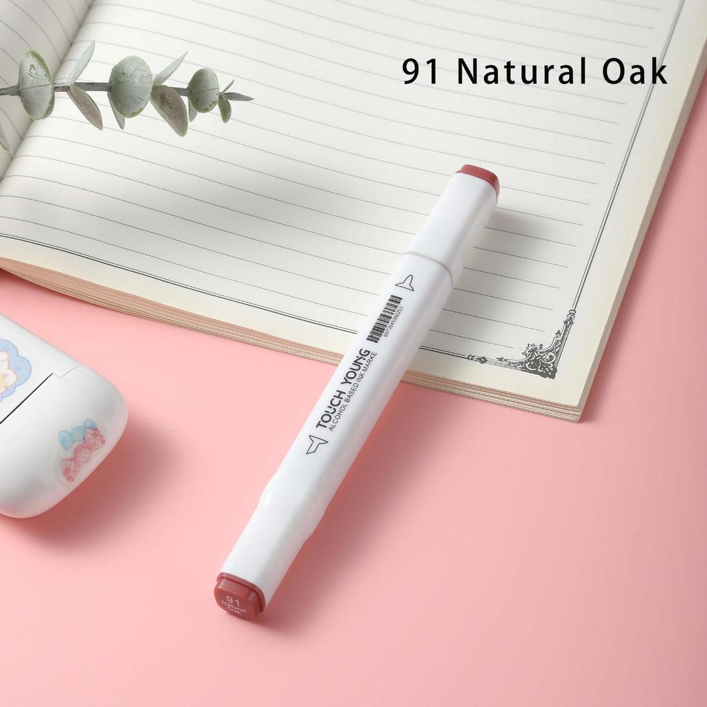 6th Gen Double Tip White Square Barrel Oil-Based Marker for Drawing & Hand-Painting