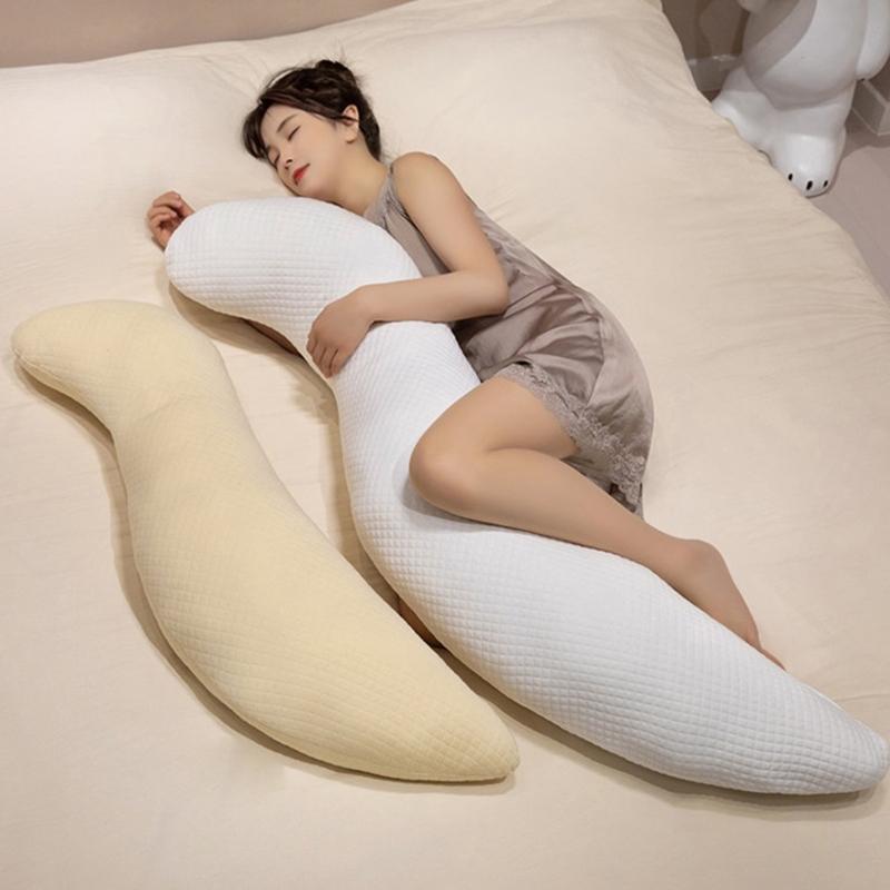 Long 80cm Plushes Support Pillow For Maternity Back Pains Relief Kids Safe Washable Home Decoration For Pregnancy Suppor