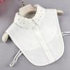 24 Styles Female Chiffon Fake Collar for Women Blouse Shirt False Collar Ladies Lapel Detachable Collar Female Decorative