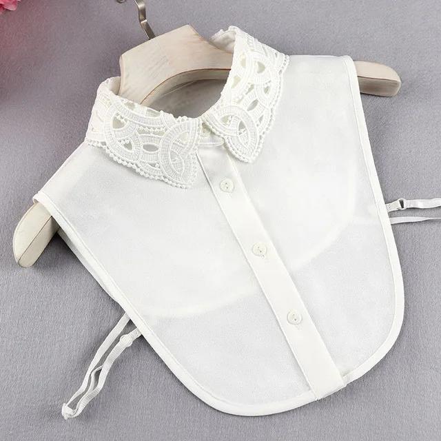 24 Styles Female Chiffon Fake Collar for Women Blouse Shirt False Collar Ladies Lapel Detachable Collar Female Decorative