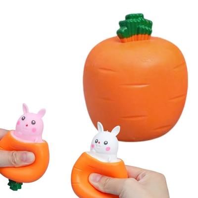 Наполнители для корзинки Игрушки-пищалки Морковка Кролик Фиджет Декомпрессия Сенсорная игрушка Подарок