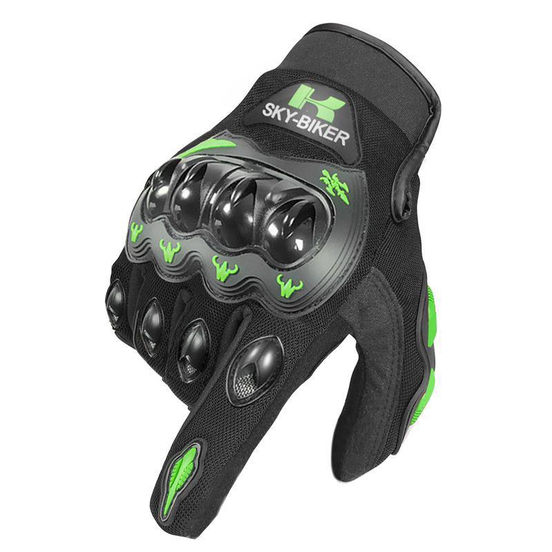 Outdoor Motorcycle Riding Gloves Palm Silicone Anti Slip Wrist Adjustable Gloves Touch Screen Off-road Riding Sports Equipment