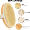 Dry Body Brushes Exfoliating Body Scrubbers Bristles Bath Brush Body Dry Brush Massage Brush Rubbing Bath Artifact Rubbing Back