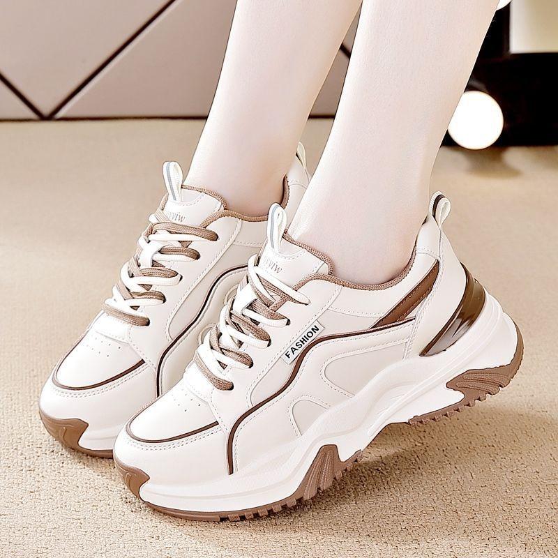 Autumn and Winter New Sports and Leisure Shoes Trendy Thick-soled Light Women's Shoes Student Soft-soled