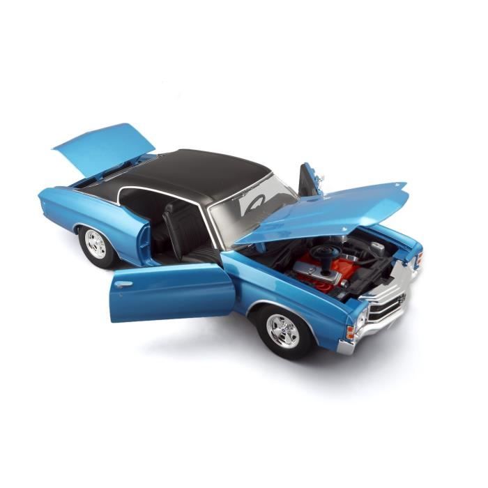 Voiture de collection Chevrolet Chevelle SS454 Sport Coupé 1971 - MAISTO - 1/18 - Bleu