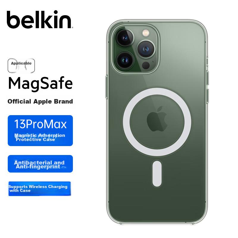 BELKIN (BELKIN) IPhone 13 Pro Max Case, Compatible with MagSafe Magnetic Charging, Transparent Case MSA007